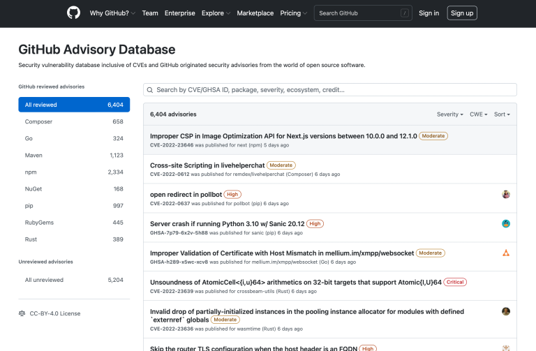 GitHub Advisory Database accepterar nu bidrag från gemenskapen0 (0)