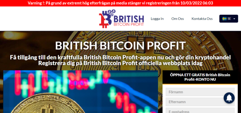 Är British Bitcoin Profit 2022 en bluff eller en legitimitet?0 (0)