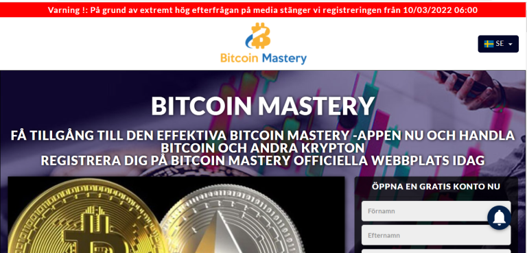 Är Bitcoin Mastery Trading System 2022 en bluff?0 (0)